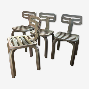 Set of four Chubby Chairs by Dirk Vander Kooij