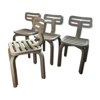 Set of four Chubby Chairs by Dirk Vander Kooij