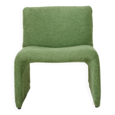 Green velvet armchair, 1970