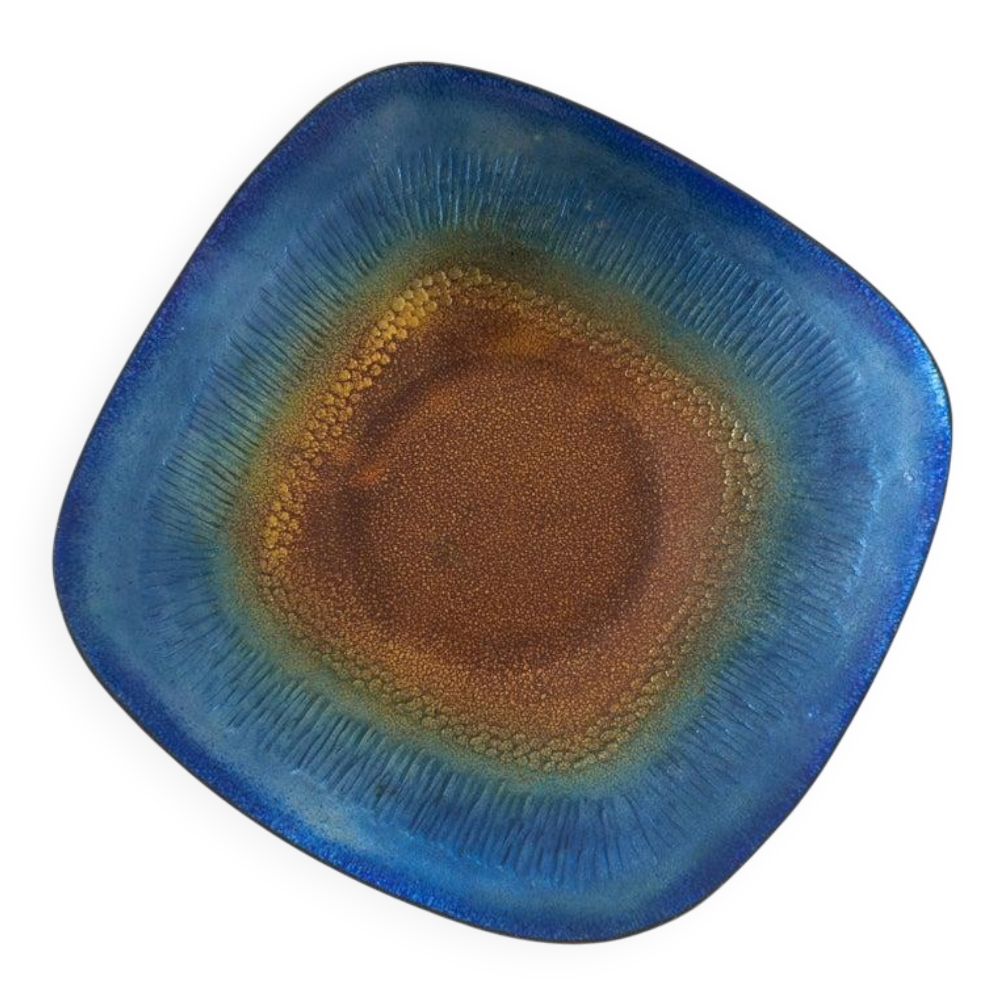 Enamelled bowl by Franco Bastianelli for Laurana Pesaro, 1960s.
