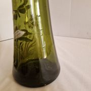 Paire de vases en verre émaillé avec libellule, attribués à Legras