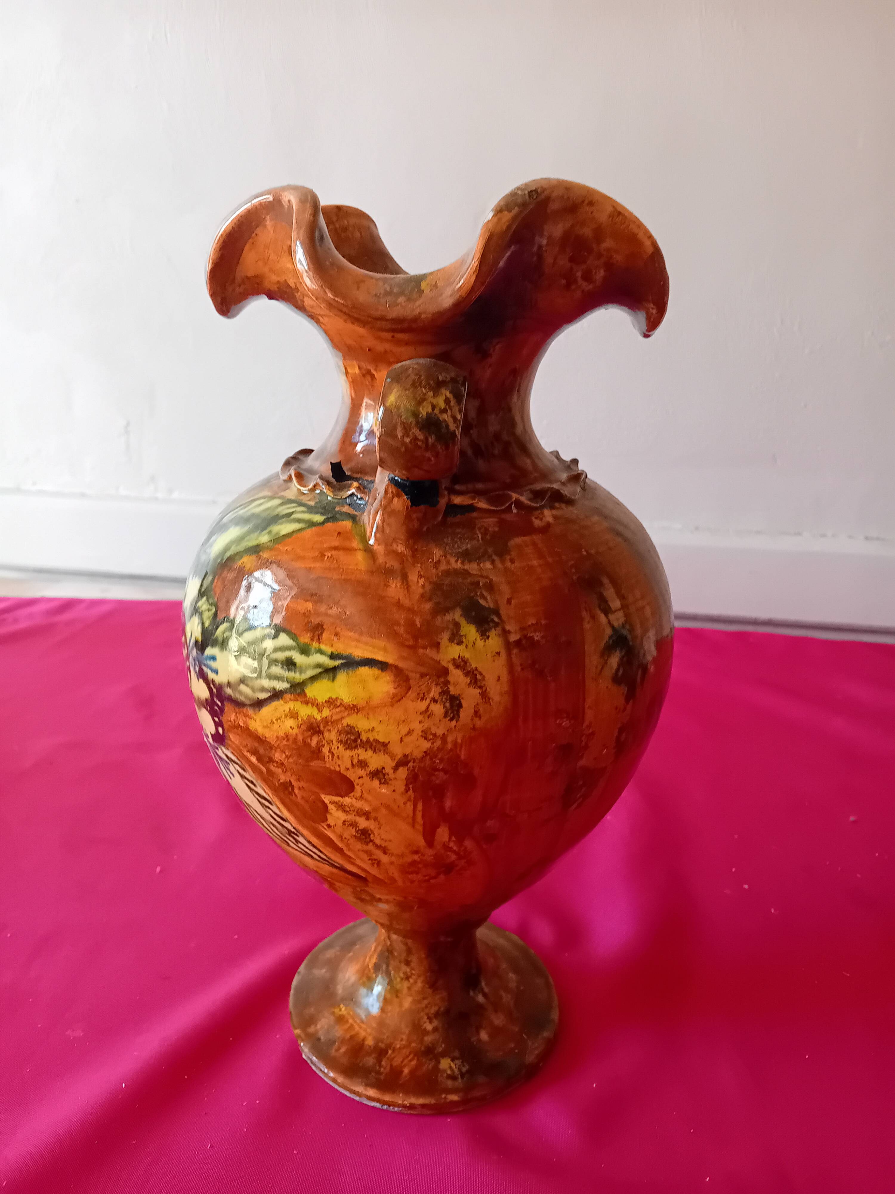 Vintage large stoneware vase