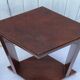 Pair of art deco harnesses, end tables, diamond side tables, 1930