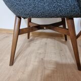 Restored shell armchair by Miroslav Navratil