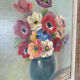 Oil on canvas "anemones"