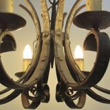 Lustre en fer forgé des années 40