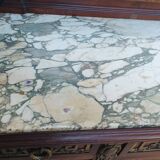 Buffet desserte Louis XVI en placage d'acajou et marqueterie de bois précie