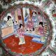 Ancient Chinese plate from the Qing Qianlong dynasty hand painted