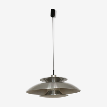 Danish modernist hanging lamp with acrylic glass details