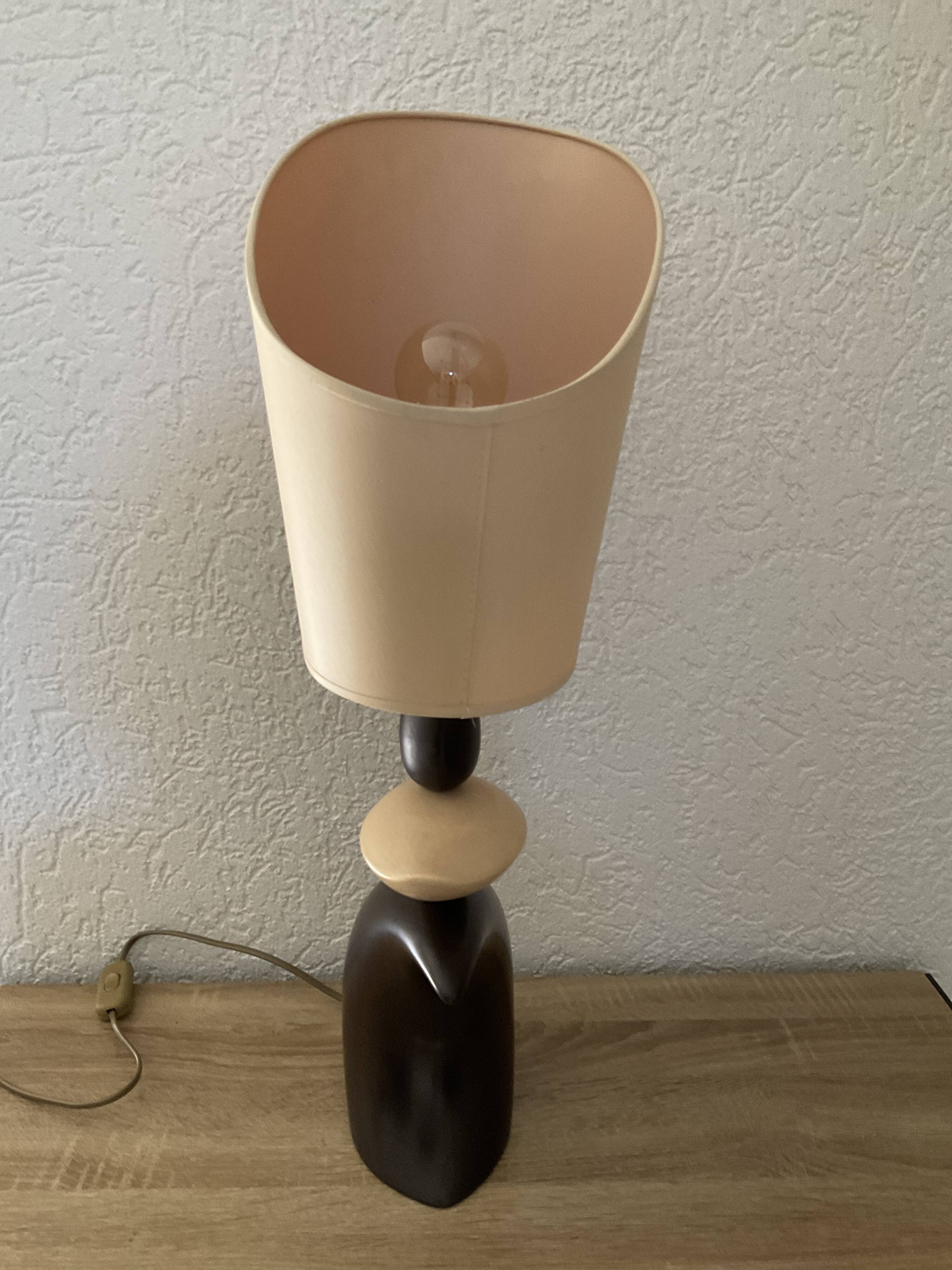 Stylised boat lamp on the wave - Louis Drimmer - 1970s