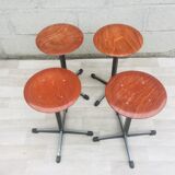 Set of 4 vintage Eromes stools