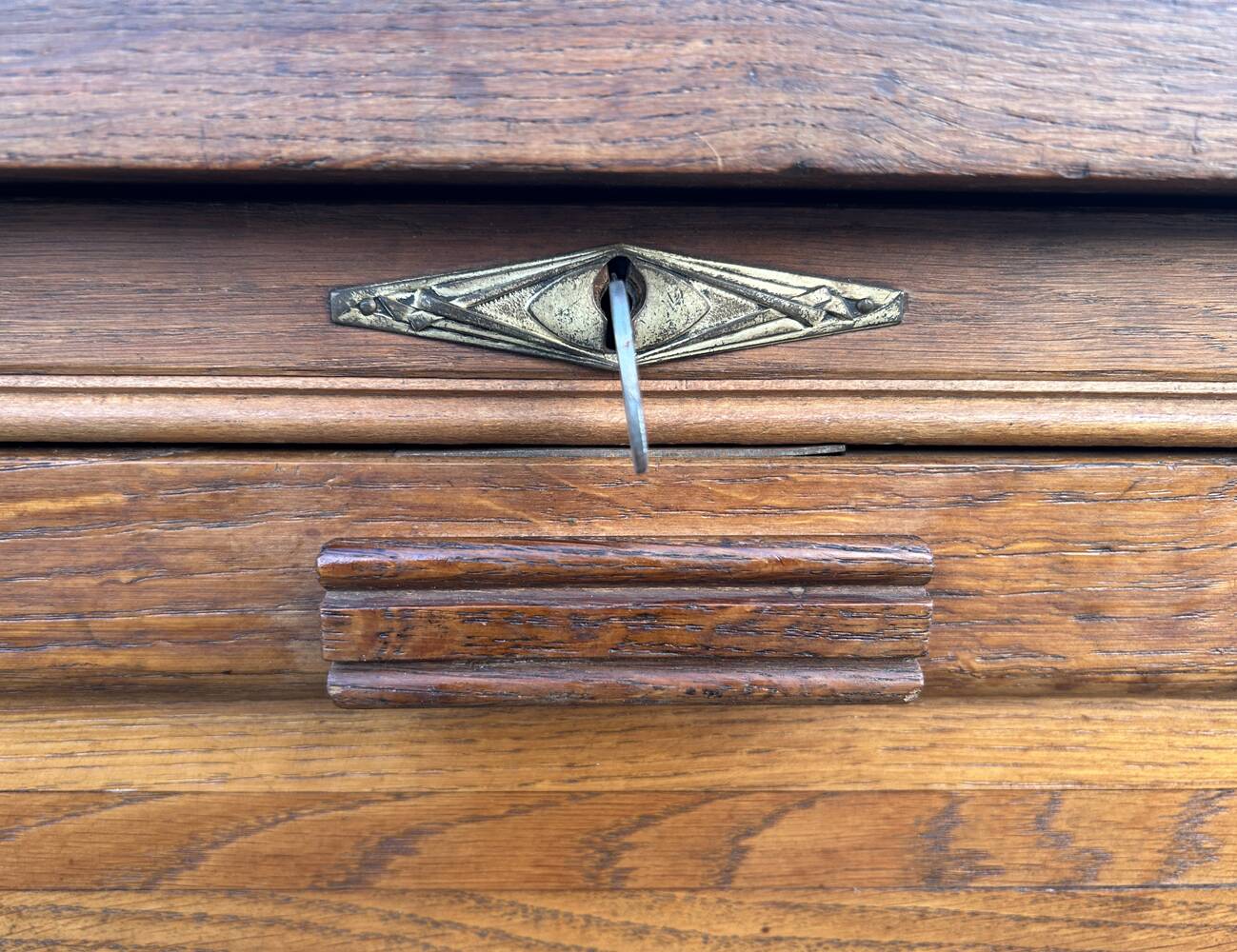 Bureau de notaire, meuble de métier, bois, vintage, début XXème.
