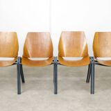 Linking Shell Chairs by Niko Kralj for Stol Kamnik, 1970s