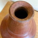 Handmade terracotta sake bottle vase