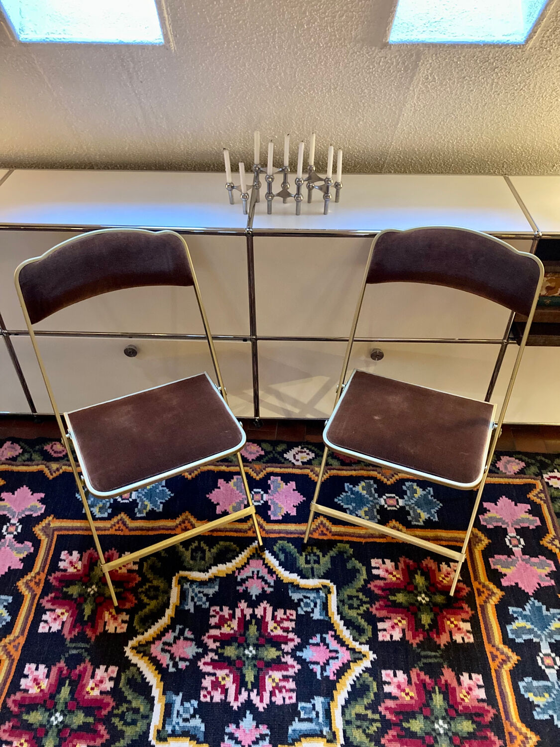 Pair of folding chairs Chaisor