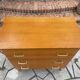 Vintage chest of drawers with compass feet