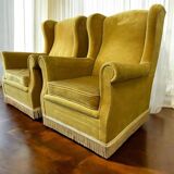 Set of 2 vintage club chairs / armchairs / individual armchairs