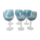 Series of 6 colored walking glasses