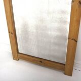 Scandinavian oak mirror 112x48cm, Nybrofabriken, Sweden, 1960