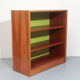 1960s bookcase with green back panel