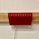 Adjustable wall lamp red Scandinavian design 1950.
