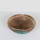 Set of three unique farmhouse bowls from 19th-century Swedish folk art.