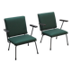 Modernist pair of '1401' easy chairs by Wim Rietveld for Gispen, 1954