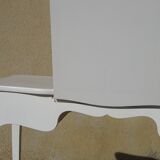 Small white and grey wooden dressing table