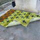 Handmade natural wool rug size 100/200 cm