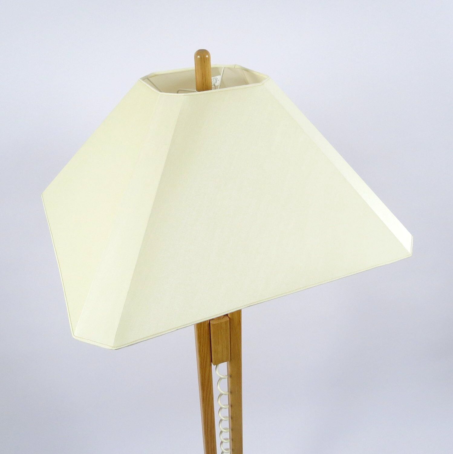 Wooden floor lamp, 1970s