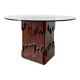 Luciano Frigerio sculptural wooden Barium dining table