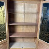 Solid oak school showcase 1960