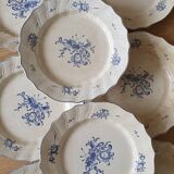 Lot de 8 assiettes Boch Frères la Louvière