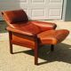 Scandinavian leather rest chair, Mobler Get, vintage
