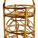 Italian Mid Century bar and serving trolley made of bamboo with wheels