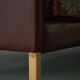 Stouby Møbelfabrik, 3-seater mid-century style sofa in brown leather, made in the 1970s.