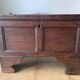 Rustic antique chest made of solid wood