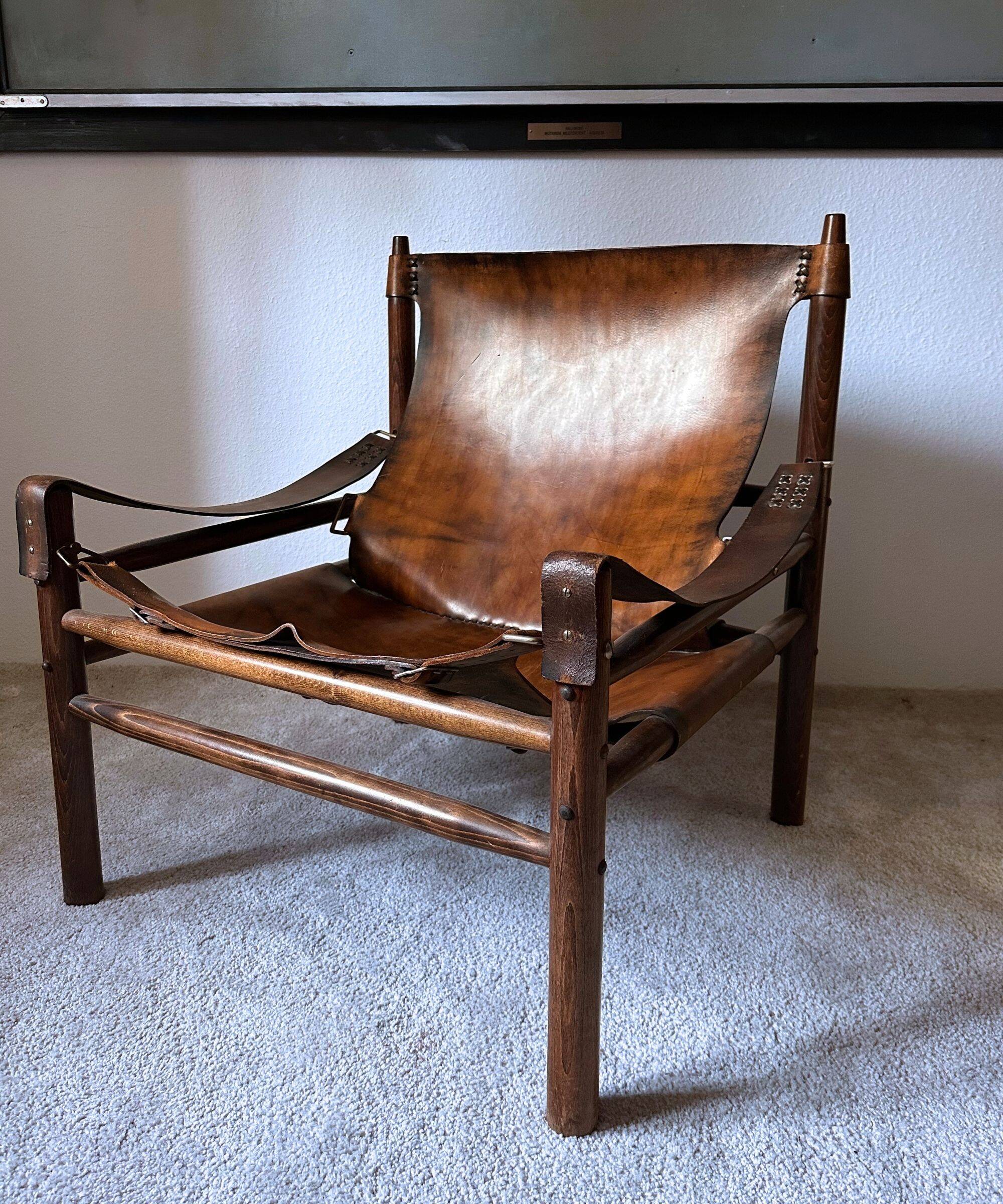 Buffalo Leather 'Safari' Armchair