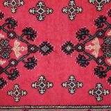 Algerian vintage carpet berber handmade 101cm x 215cm 1970s, 1c404