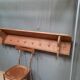 Rustic wall coat rack