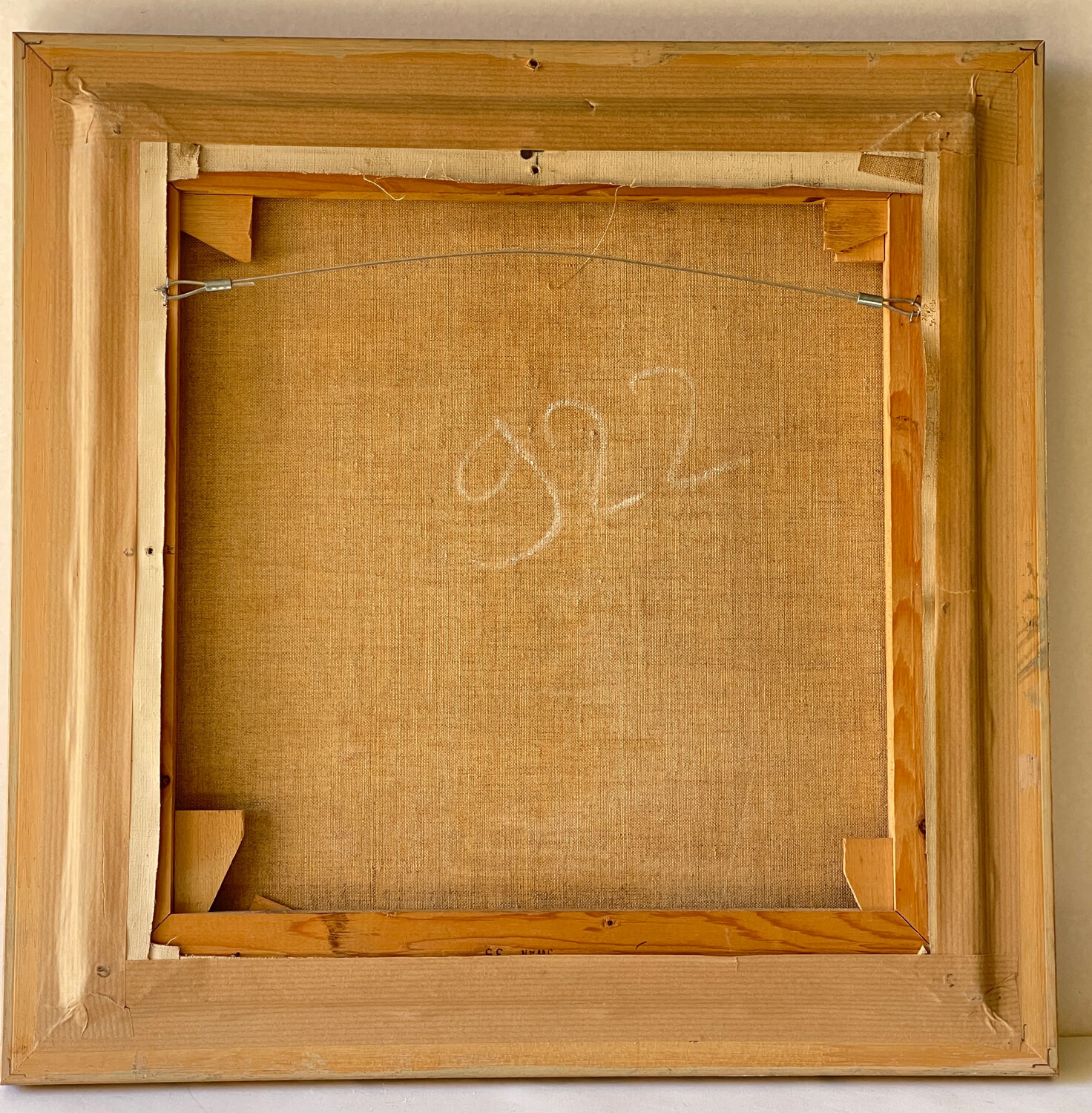 Oil on abstract canvas by Yves Rhaye