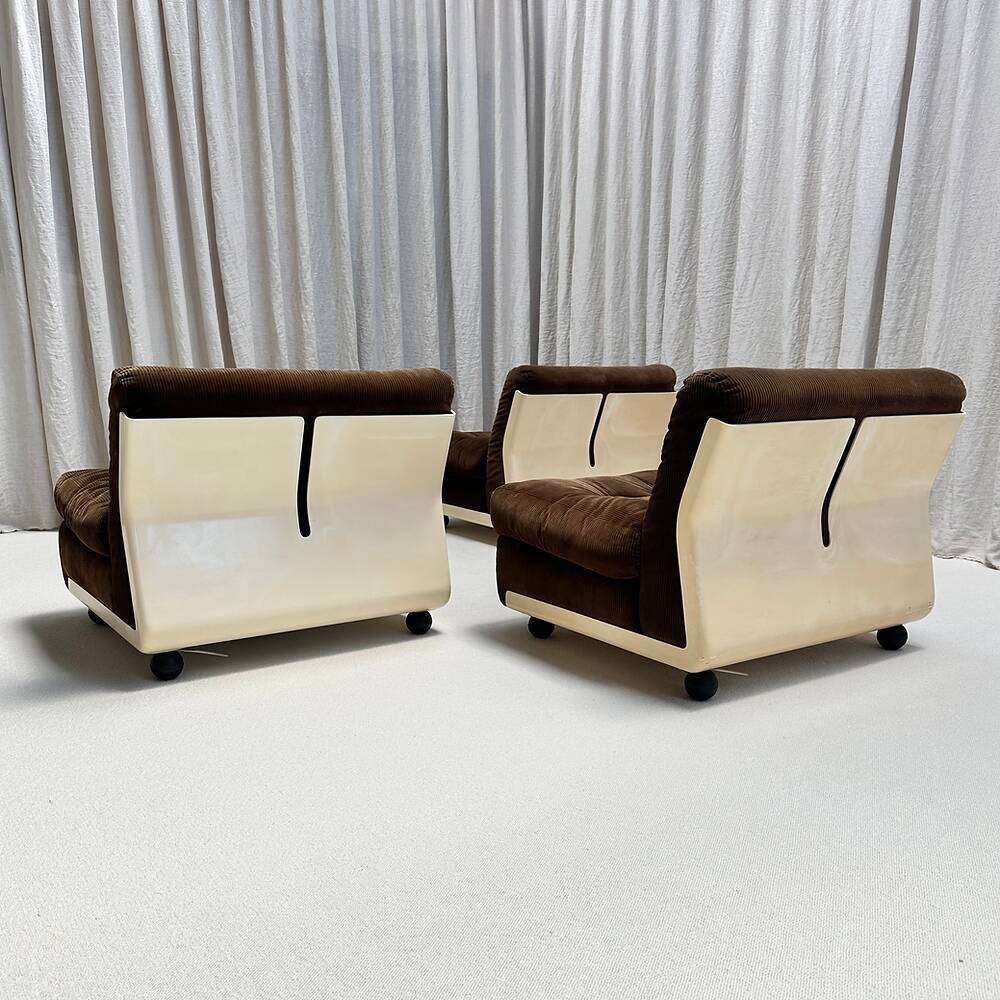 Set of 3 modular armchairs Amanta, Mario Bellini, C&B Italia, 1960s