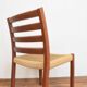 Chaise de salle à manger en teck danois par Niels O. Møller pour J.L. Møllers, années 1960.