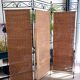 Wrought Iron and Rattan Screen