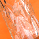 Art deco style vase transparent molded glass / geometric decoration