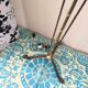 Lamppost twisted wrought iron and brass vintage