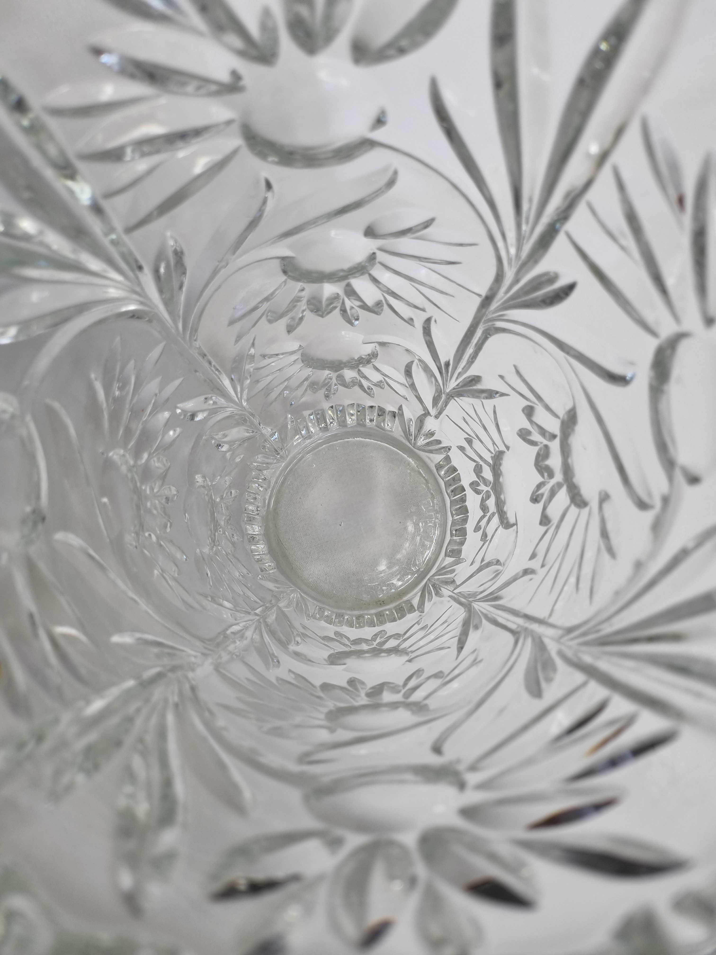 Oberglas Autria vase in vintage moulded glass 60/70, 30 cm