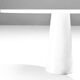 Eros round dining table in white Carrara marble, Italy, 70s in