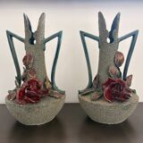 Pair of Art Nouveau vases