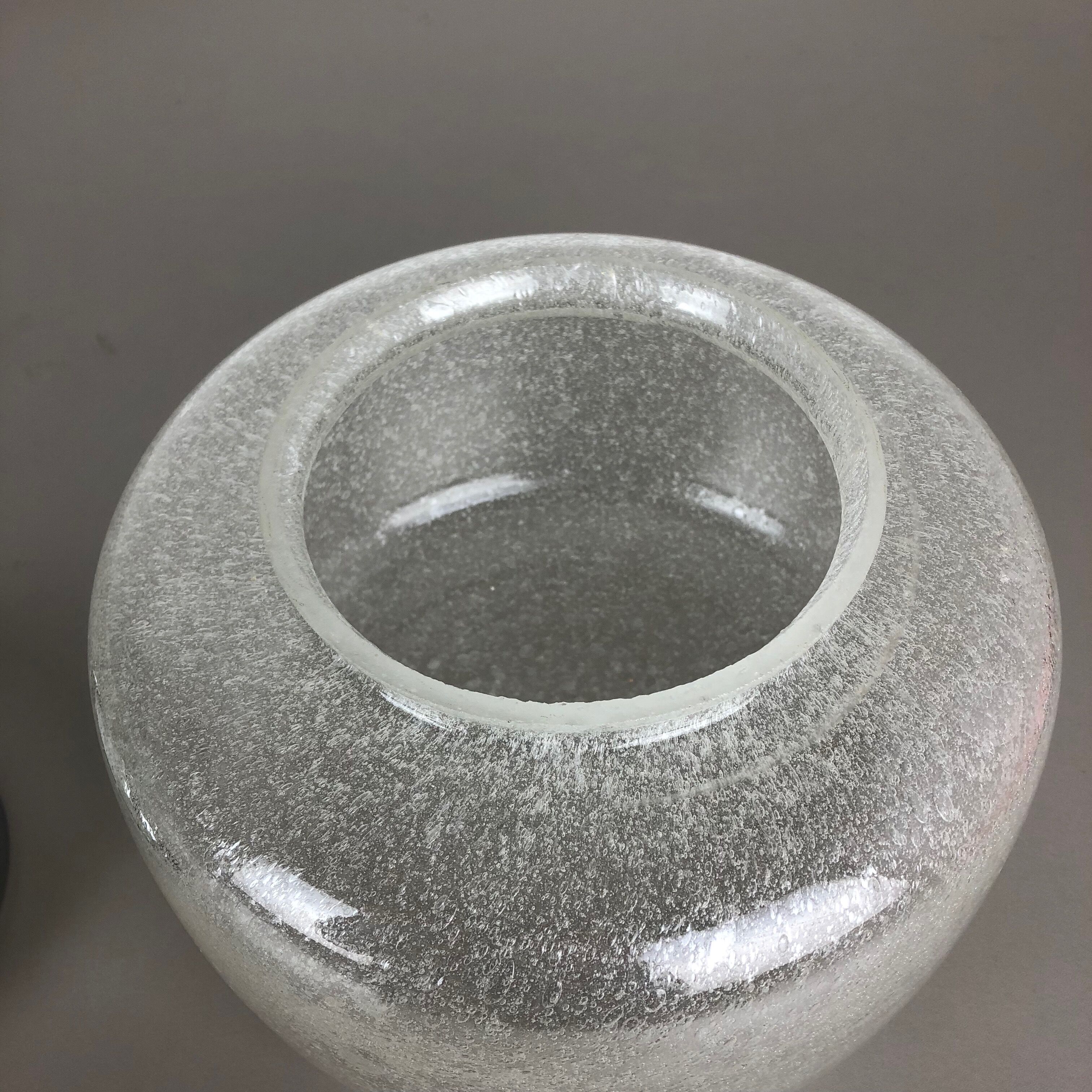 Cone Ice Glass Bubble Wall Light Made by Hillebrand Leuchten, Germany